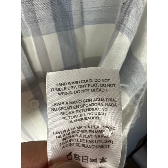 Thread & Supply Plaid Button Down Long Sleeve Shirt Relaxed Fit Size L - Picture 9 of 9